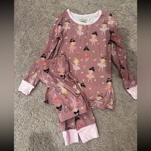 Caden Lane Pink Ballerina Pajama Set